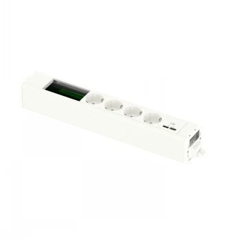 SCHNEIDER ELECTRIC UNICA SYSTEM+ mod.egység 4XSCH+USBA/C+DATA fehér