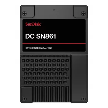 SSD|SANDISK|DC SN861|1920 GB|PCI Express 5.0|NVMe igen|Írási sebesség 3600 MB/s|Olvasási sebesség 13700 MB/s|U.2|MTBF 2500000 h|WUS6BA119PSP9X30TS2525