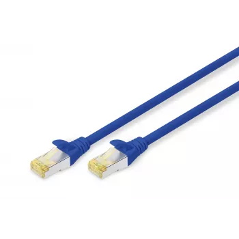 DIGITUS patchkábel – CAT6a – S/FTP – snagless – Cu – 3 m – kék
