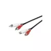 Microconnect AUDCH3 audiokábel 3 m 2 x RCA fekete