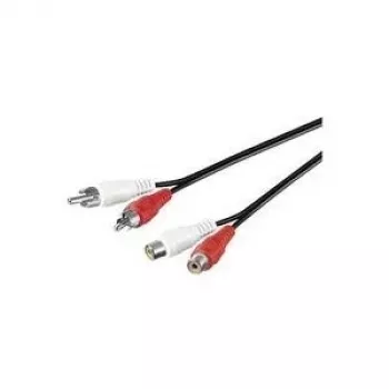 Microconnect AUDCH3 audiokábel 3 m 2 x RCA fekete