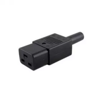Microconnect C19PLUG hálózati kábel, fekete, C19 csatlakozó