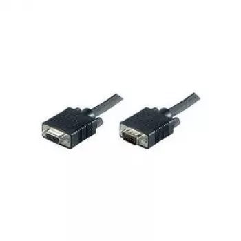 Microconnect MONGH1B videokábel-adapter, 1 m, SVGA HD15, fekete