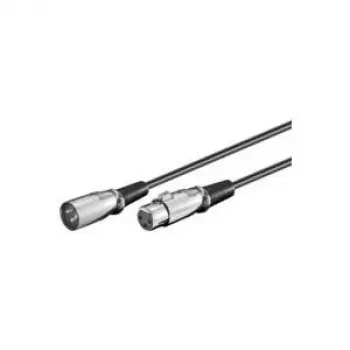 Microconnect XLRMF2 audiokábel, 2 m, XLR (3 pólusú), fekete