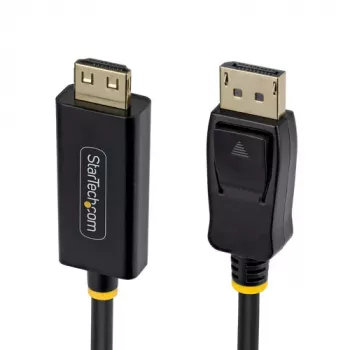 StarTech.com 4,5 m DisplayPort–HDMI adapterkábel fogócsatlakozókkal, 4K 60Hz HDR, fekete
