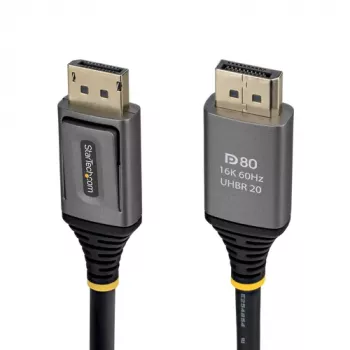 StarTech.com 2 m DisplayPort 2.1 kábel, DP80, dugó-dugó (DP21V-2M-DP80-CABLE)