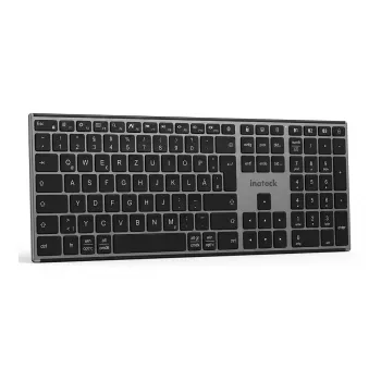 INATECK ergonomikus vezeték nélküli billentyűzet QWERTZ szürke