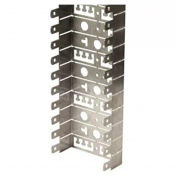EFB Elektronik LSA szerelőtálca, 50 modul, mélység 50 mm, hajlítási sugár 25 mm, 2 darabos csomag