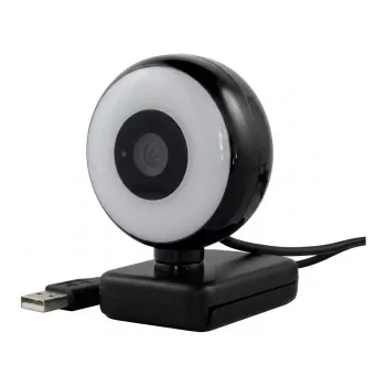 WEMISS CM-A2 Stream Series gyűrűvilágítással Full HD webkamera, 1/3 inch CMOS érzékelő, fekete