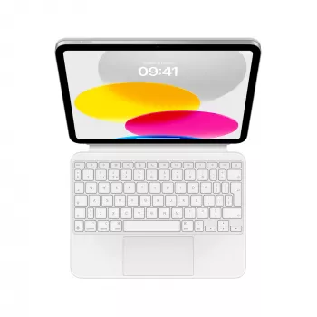 Apple Magic Keyboard Folio trackpaddel - brit angol (QWERTY) - fehér - iPadhez (10. generáció)