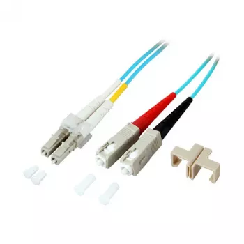 EFB duplex patchkábel LC-SC OM3 20m LSZH 2mm aqua