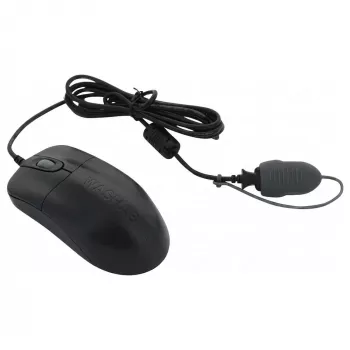 Seal Shield Silver Storm vízálló vezetékes optikai egér, 3 gomb, USB, fekete