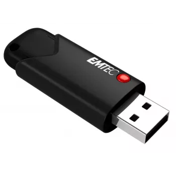 Emtec USB 3.2 Click Secure B120 256GB pendrive fekete