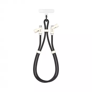 SBOX LANYARD BLACK USB-C-USB-C kábel 1,5 m fekete