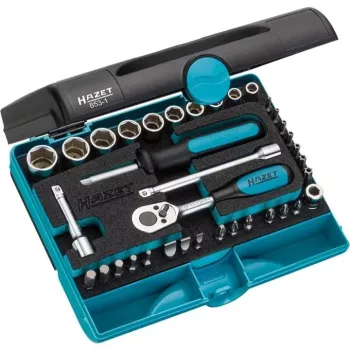 HAZET 853-1 dugókulcskészlet 1/4 inch hajtás 36 darabos metrikus/inch