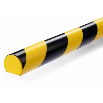 Durable S32R padlókábel-híd, PVC, fekete/sárga, lekerekített, 1000 mm