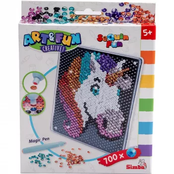 SIMBA-DICKIE Art & Fun flitteres unikornis kézműves készlet