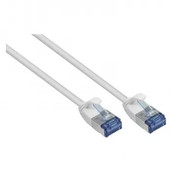 GoodConnections RNS SlimLine Cat.6A U/FTP PiMF LSZH 500MHz réz patchkábel fehér 3m