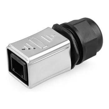 GoodConnections ipari csatlakozó S6 – üres dugó, RJ45 kivágás, fém, Good Connections®