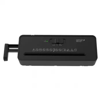 GENIE 260 S Plus felülre helyezhető iratmegsemmisítő csíkos vágás 6 lap fekete