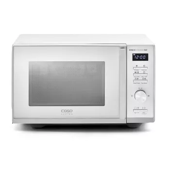 CASO Chef HCMG 25 mikrohullámú sütő - 900W, forrólevegős és grill, 25L, rozsdamentes acél