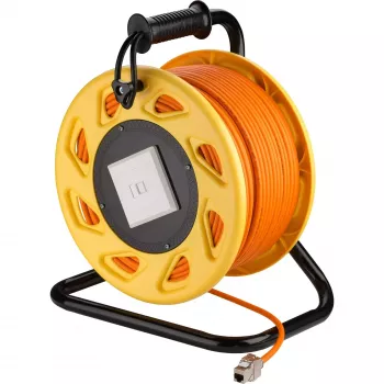 Goobay hordozható RJ45 Cat 7A S/FTP kábelorsó 90m