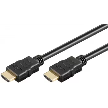 Goobay 80102 HDMI High-Speed kábel Ethernet-csatlakozással, Soft, 1,5 m, fekete