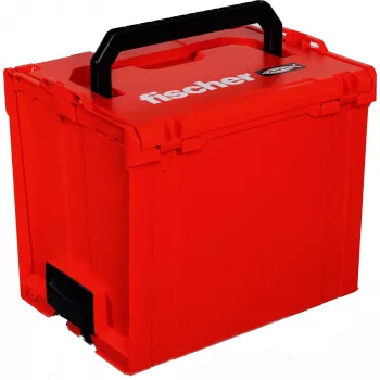FISCHER L-BOXX FLB 374 üres szerszámtároló doboz, piros/fekete