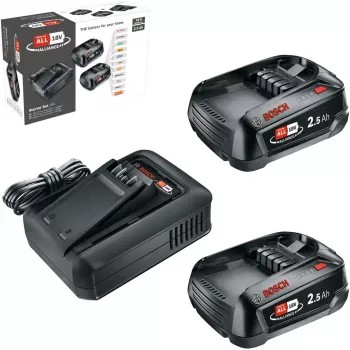 Bosch 18V Starter Set 2 x 2,5 Ah akkumulátor + AL 18V-44 töltő (1600A031T5)