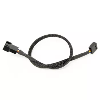 Watercool 4-pin PWM hosszabbító kábel, fekete - 30cm