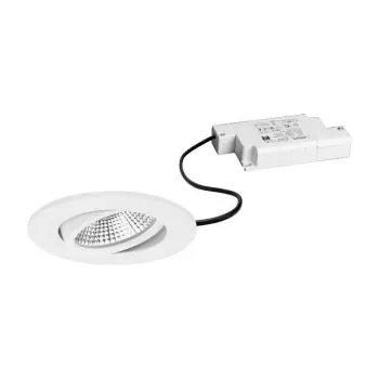 BRUMBERG BB23 LED beépíthető reflektor készlet 7W 230V IP65 kerek fehér dönthető 3000K melegfehér fázishasításos dimmelhető