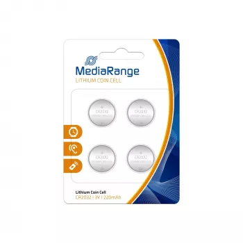 MEDIARANGE MRBAT132 CR2032 3V lítium gombelem (4-es csomag)
