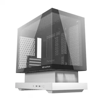 Darkflash F1 mid-tower számítógépház fehér + 6 ARGB ventilátor