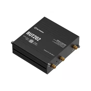 Teltonika RUT202 - 4G LTE vezeték nélküli router, Wi-Fi 4, 2x Ethernet, DIN sín
