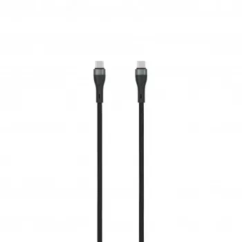SEEK TOTI USB-C – USB-C 2m fonott kábel 3A, fekete