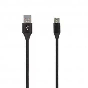 SEEK TOTI USB-A – Micro USB, 2m fonott kábel, 2A, fekete