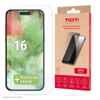 TOTI Tempered Glass 2D képernyővédő Full Cover iPhone 16/15 Pro/15 készülékhez, átlátszó