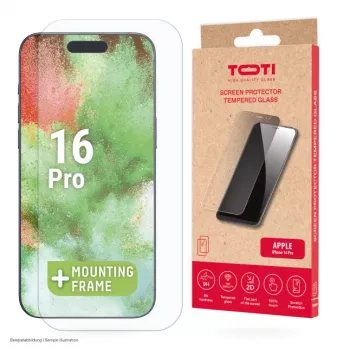 TOTI Tempered Glass 2D képernyővédő Full Cover iPhone 16 Pro készülékhez, átlátszó