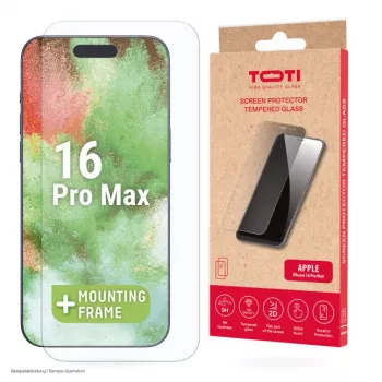 TOTI Tempered Glass 2D képernyővédő Full Cover iPhone 16 Pro Max készülékhez, átlátszó