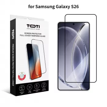TOTI PREMIUM Tempered Glass 2.5D képernyővédő Full Cover Samsung Galaxy S26 készülékhez