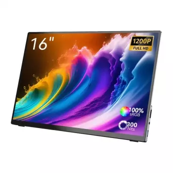 MINIX SF16T 16 inch Portable Touchscreen Monitor, 120 Hz, 16:10, 100% sRGB