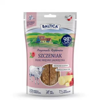 BALTICA Przysmaki Regionów Meat Strips bárány – kutyacsemege – 90 g