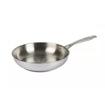 Kuhn Rikon ALLROUND serpenyő bevonat nélkül 24 cm – 18/10 rozsdamentes acél, indukciós, sütőben 240°C-ig használható