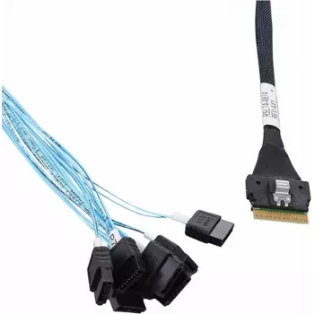 Microchip Adaptec belső SAS kábel – 1x8 Slim SAS (SFF-8654) 8x SATA – 0,8 m