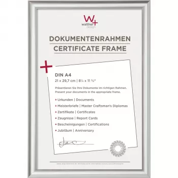 WALTHER Trendstyle KP130S képkeret 21x29,7 cm DIN A4 műanyag ezüst