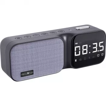 Reflexion CLR24BT Clock Radio with Bluetooth, FM PLL Tuner, Dual Alarm, LED Display, Black