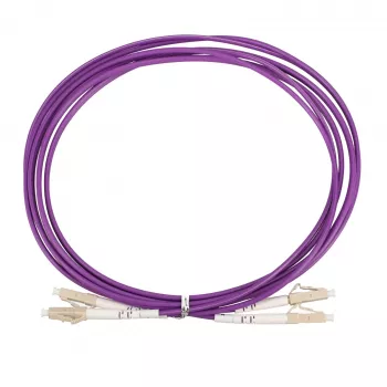 Extralink LC/UPC–LC/UPC patchkábel, multimód OM4 duplex, 1 m