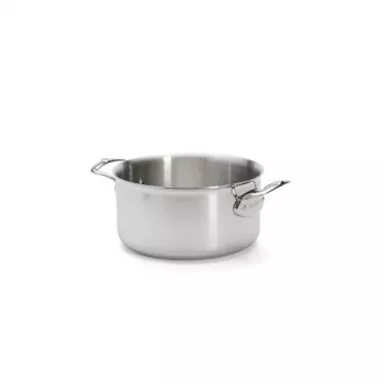 De Buyer Affinity nyeles lábos rozsdamentes acélból fedővel 24 cm