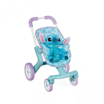 Smoby Stitch babakocsi plüssállattal 25 cm