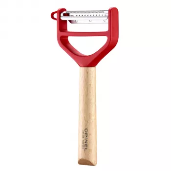 Opinel T-Duo Y-hámozó készlet piros bükkfa